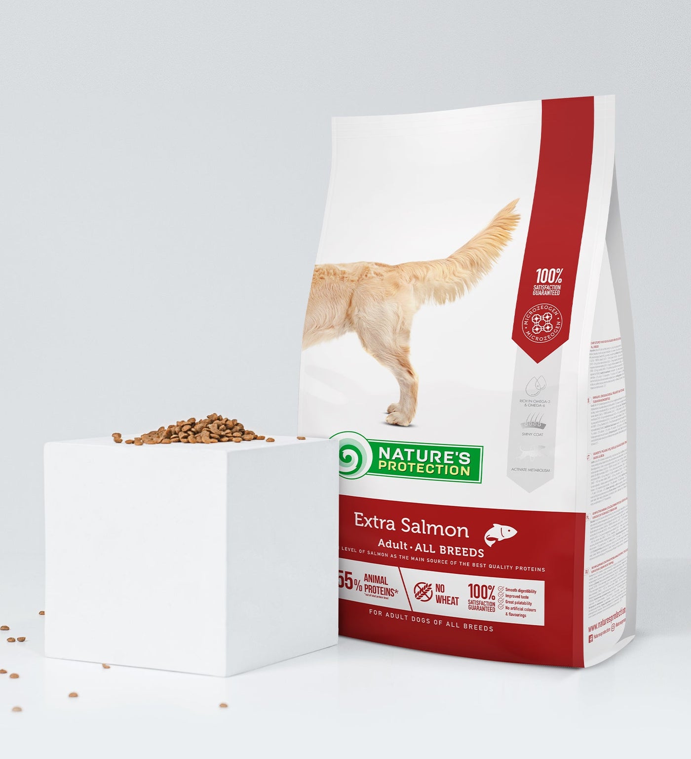 Nature’s Protection - Dry Food For Adult Dogs Of All Breeds With Extra Salmon