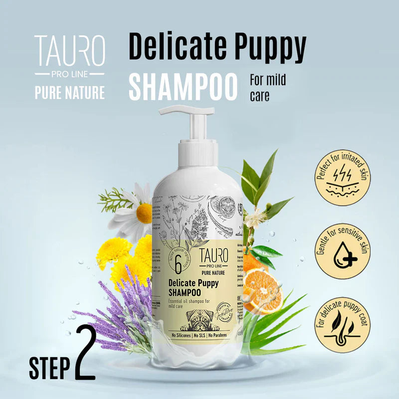 Tauro Pro Line - Pure Nature Delicate Puppy & Kitten Gentle Coat Shampoo for Puppies and Kittens