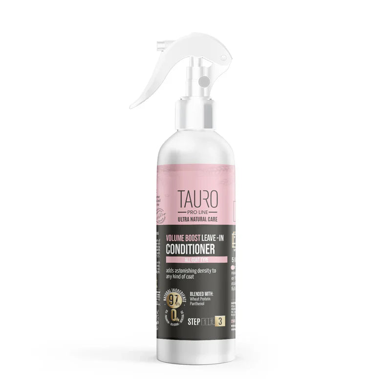 Tauro Pro Line - Ultra Natural Care Volume Boost Leave - In Conditionier Spray Volume Boost Leave-In Conditioner for Dogs and Cats Coat