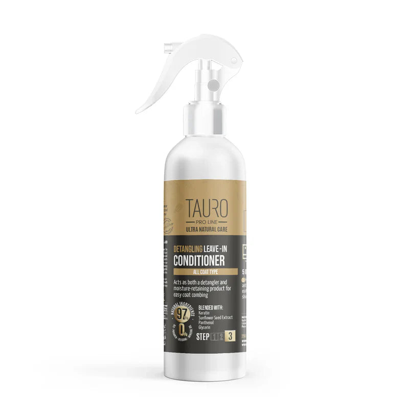 Tauro Pro Line - Ultra Natural Care Detangling Leave-In Conditioner  for Dogs and Cats Coat