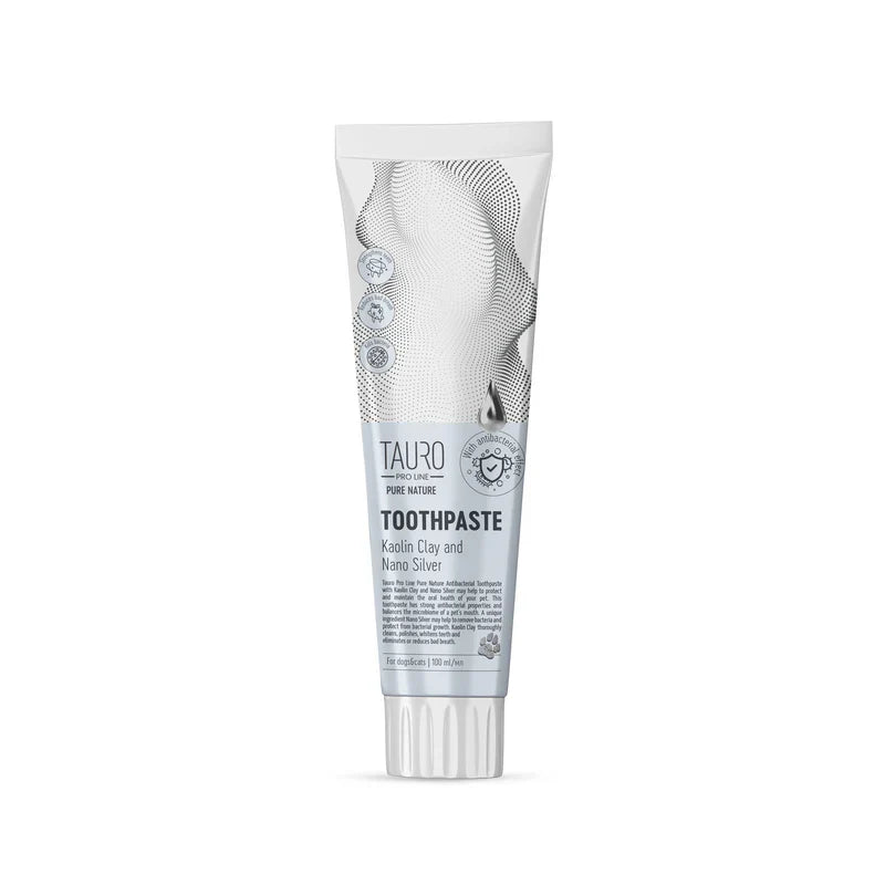 Tauro Pro Line - Pure Nature Toothpaste with White Clay (kaolin) Zeolite and  Silver Noparticles for Dogs and Cats