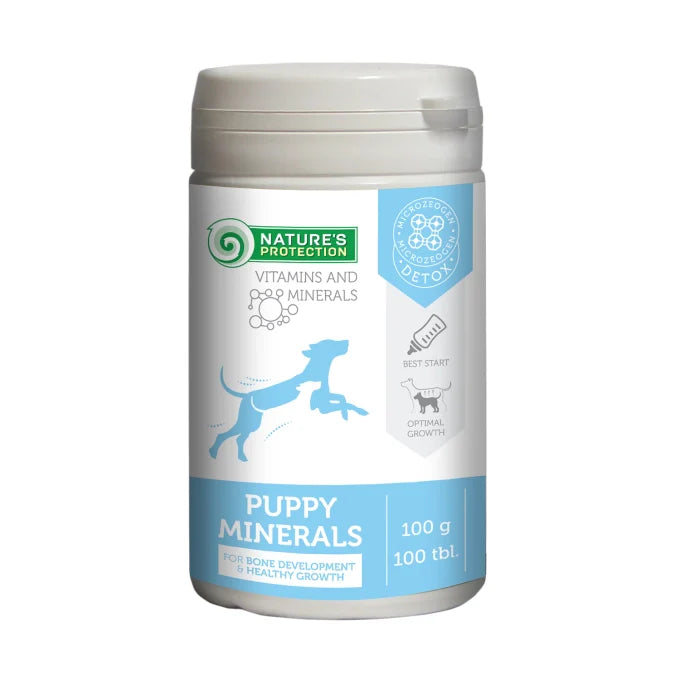 Nature's Protection - Puppy Minerals Complementary Feed For Puppies For Bone Development & Healthy Growth