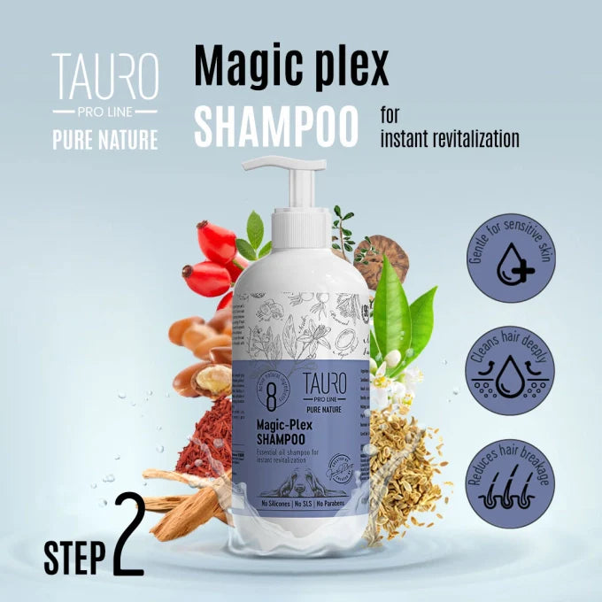 Tauro Pro Line - Pure Nature Magic-Plex Coat Restoring Shampoo for Dogs and Cats