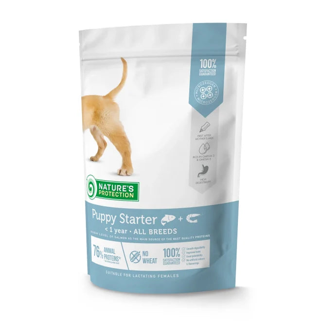 Nature's Protection - Puppy Starter Salmon with Krill of All Breed Dry Food for Dogs