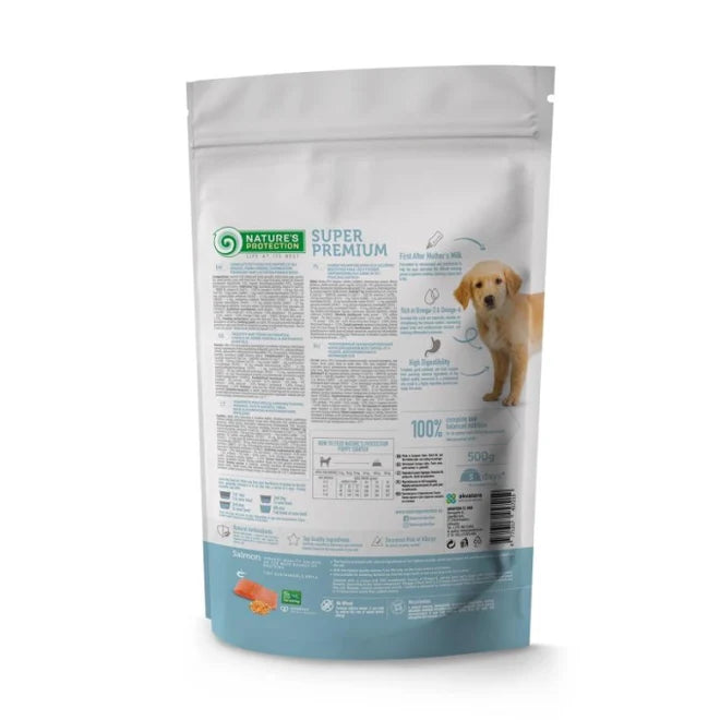 Nature's Protection - Puppy Starter Salmon with Krill of All Breed Dry Food for Dogs
