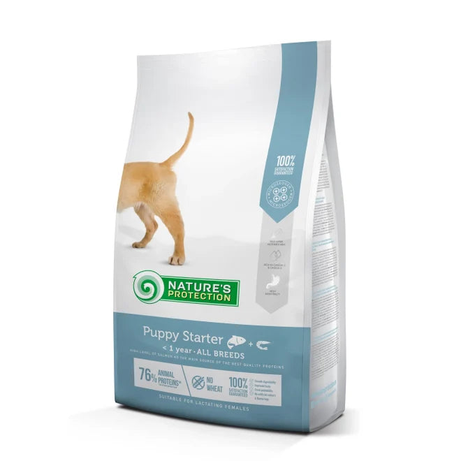 Nature's Protection - Puppy Starter Salmon with Krill of All Breed Dry Food for Dogs