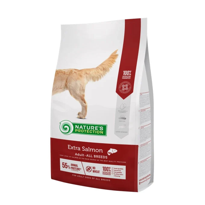 Nature’s Protection - Dry Food For Adult Dogs Of All Breeds With Extra Salmon