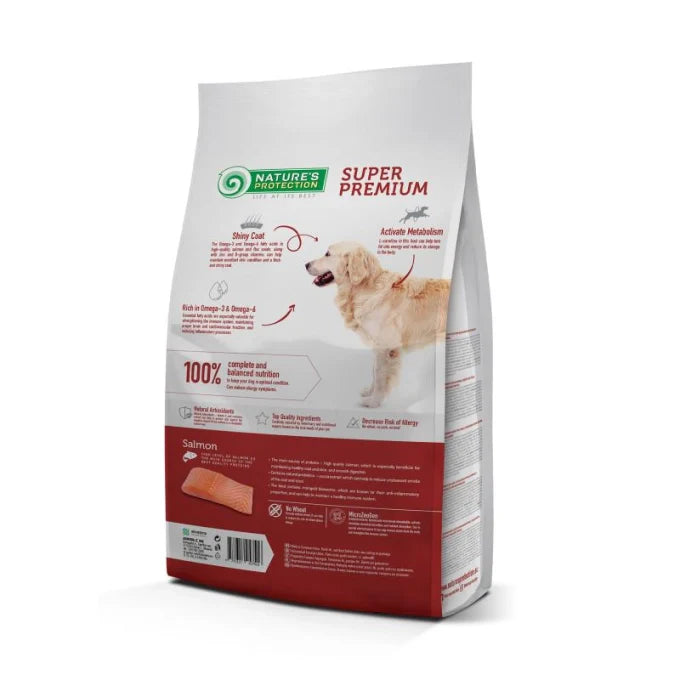 Nature’s Protection - Dry Food For Adult Dogs Of All Breeds With Extra Salmon