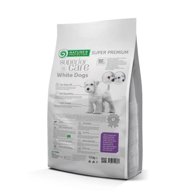 Nature's Protection - Superior Care White Dogs Grain Free Salmon Junior All Breeds