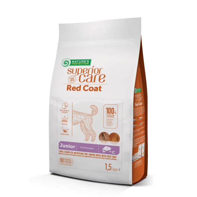 Nature’s Protection - Superior Care Red Coat Grain Free Salmon Junior Small Breed