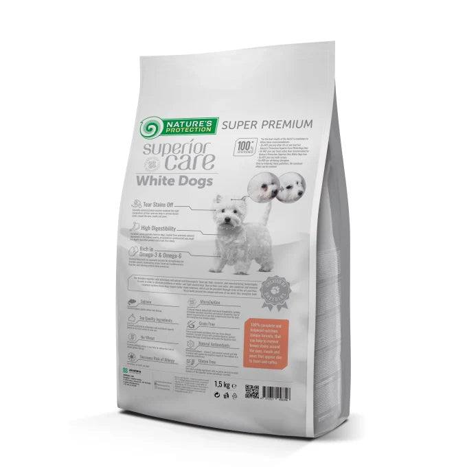 Nature's Protection - Superior Care White dogs Grain Free Salmon Adult Small and Mini Breeds