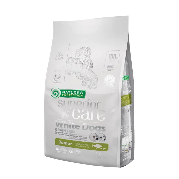 Nature's Protection - Superior Care White Dogs Grain Free White Fish Junior Small and Mini Breeds