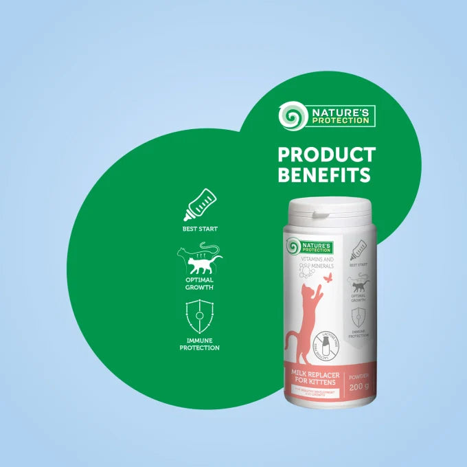 Nature's Protection - Kitty-milk milk replacer for kittens for bone development & healthy growth
