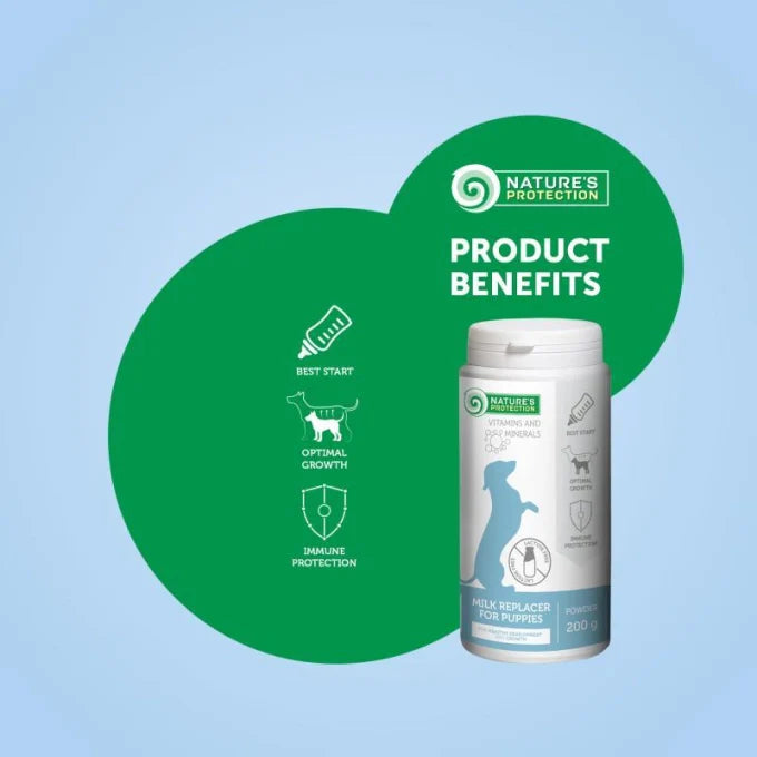 Nature's Protection - Puppy-milk Milk replacer for puppies for bone development & growth