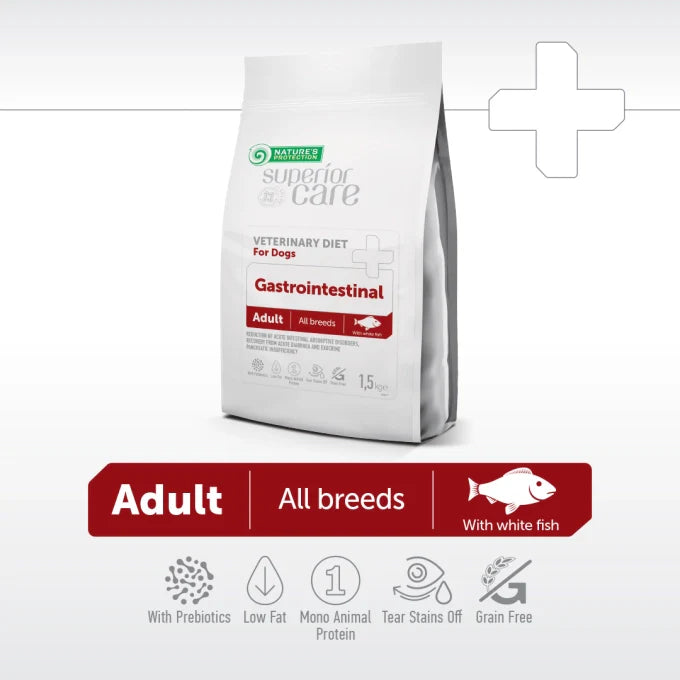 Nature’s Protection - Superior Care Veterinary Diet Gastrointestinal White Fish Adult All Breed Dogs