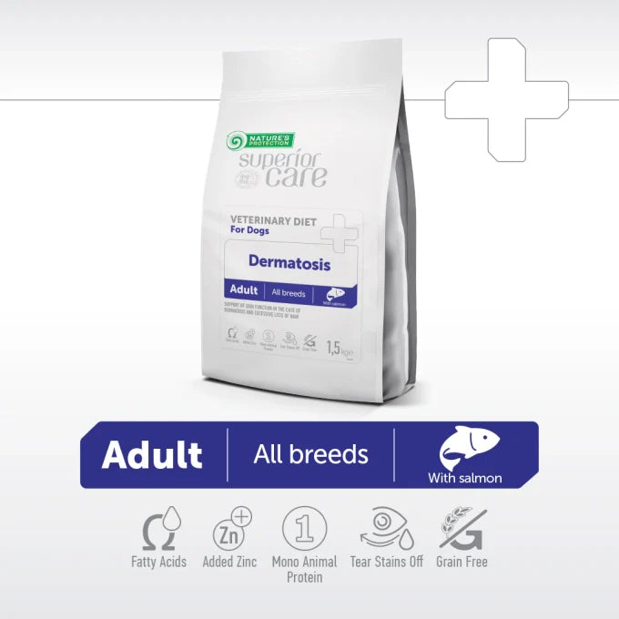 Nature’s Protection - Superior Care Veterinary Diet Dermatosis Salmon Adult All Breed Dogs