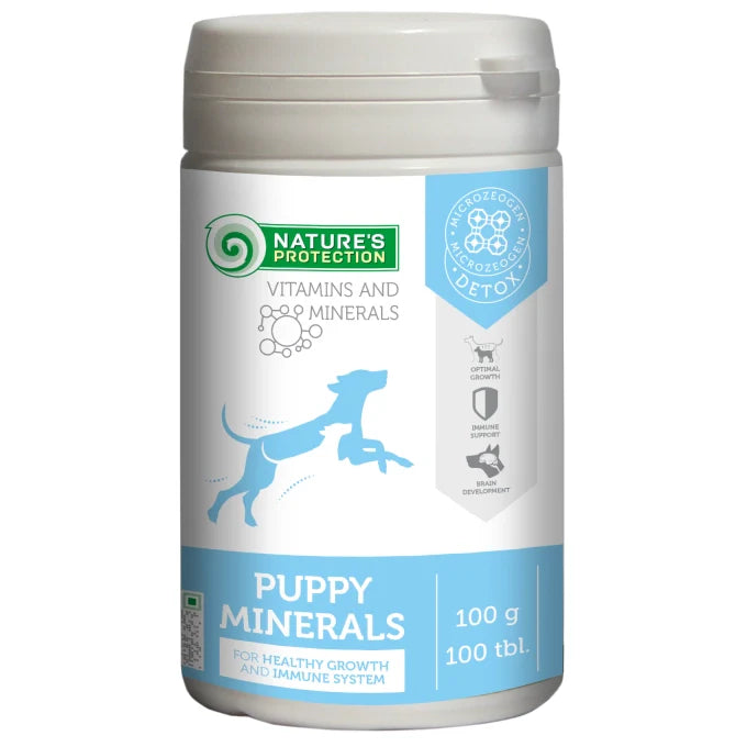 Nature's Protection - Puppy Minerals Complementary Feed For Puppies For Bone Development & Healthy Growth